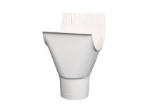 Kum til takrenne 125/90 mm hvit